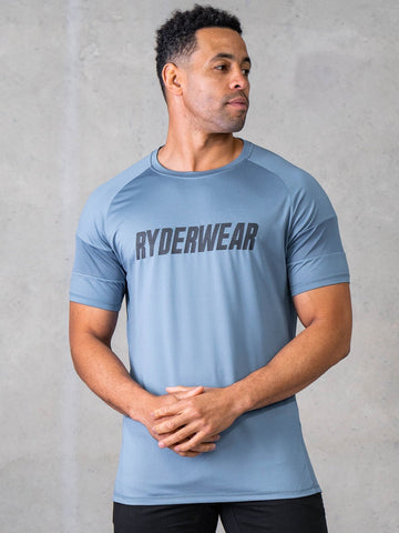 FLEX MESH T-SHIRT - Indigo Blue