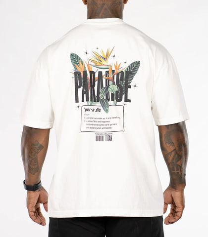 PARADISE OVERSIZED TEE - Off White