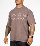 VARSITY OVERSIZED TEE - Mocha