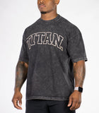 VARSITY OVERSIZED TEE - Gunmetal