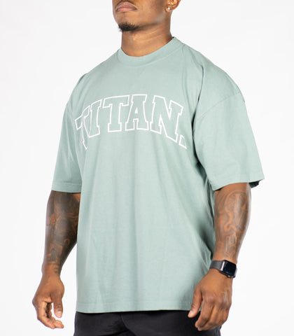 VARSITY OVERSIZED TEE - Atlantic