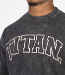 VARSITY OVERSIZED TEE - Gunmetal