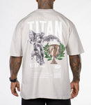 VICTORY OVERSIZED TEE - Stone Grey