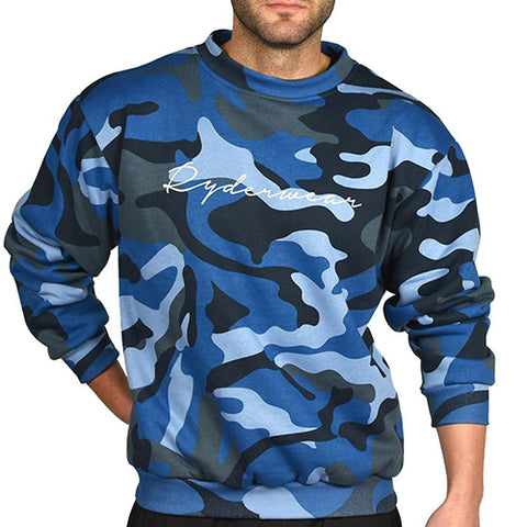 Camo Pull Over - Blue