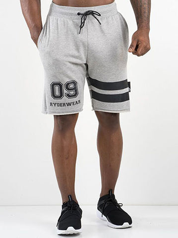 Varsity Track Shorts - Grey