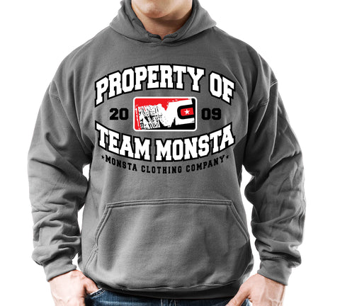 Hoodie: Property of Team Monsta-34