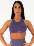 Seamless Sports Bra - Indigo Marl