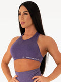 Seamless Sports Bra - Indigo Marl