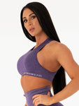 Seamless Sports Bra - Indigo Marl