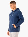 RECHARGE ZIP UP HOODIE - BLUE