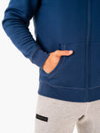 RECHARGE ZIP UP HOODIE - BLUE