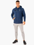 RECHARGE ZIP UP HOODIE - BLUE