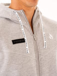 RECHARGE ZIP UP HOODIE - GREY MARL