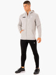 RECHARGE ZIP UP HOODIE - GREY MARL