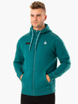 RECHARGE ZIP UP HOODIE - TEAL