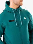 RECHARGE ZIP UP HOODIE - TEAL