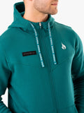 RECHARGE ZIP UP HOODIE - TEAL