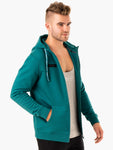 RECHARGE ZIP UP HOODIE - TEAL