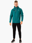 RECHARGE ZIP UP HOODIE - TEAL