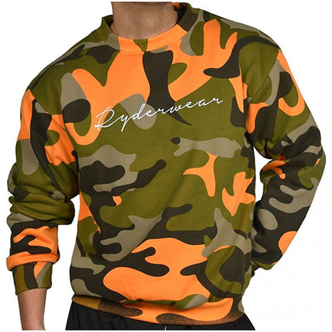 Camo Pull Over - Orange