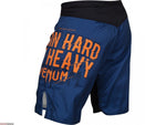 VENUM TRAIN HARD HIT HEAVY FIGHSHORTS - NAVY BLUE