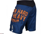 VENUM TRAIN HARD HIT HEAVY FIGHSHORTS - NAVY BLUE